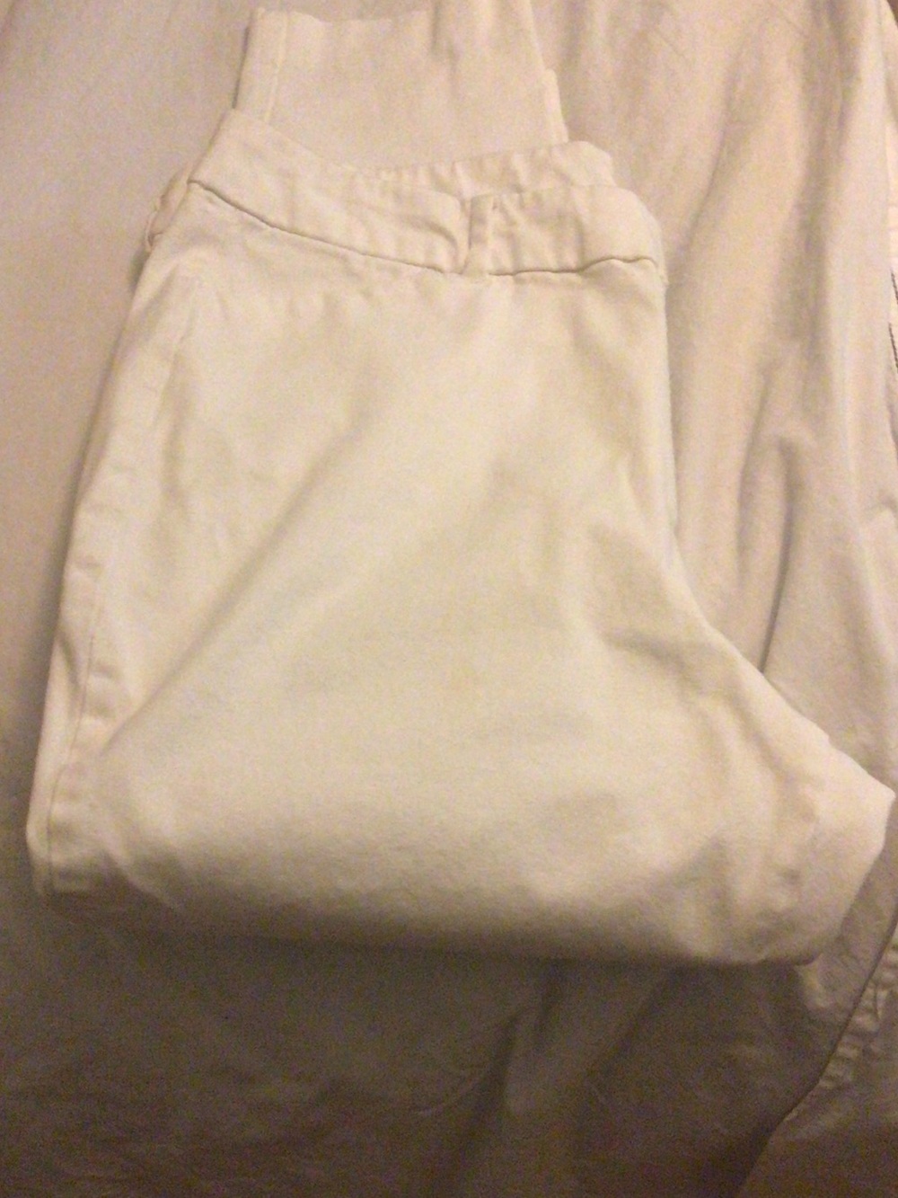 Old Navy White Women's Pants - Pull-On Style